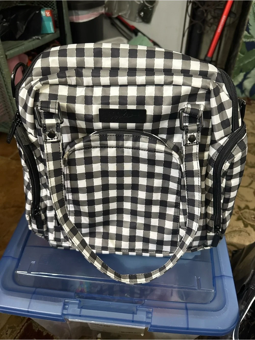 Jujube Gingham Pump Bag